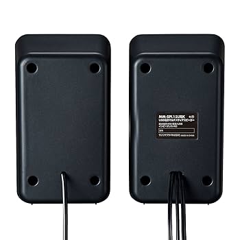 サンワサプライ USB電源マルチメディアスピーカー 4W 3.5mmステレオミニジャック接続 MM-SPL15UBK Amazon.co.jp: サンワサプライ USB電源マルチメディアスピーカー